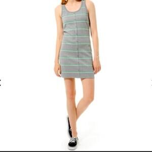 Vans Lineation Tank Mini Dress Small Striped Racerback Skater